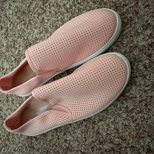 wanted pink womens slip ons size 10